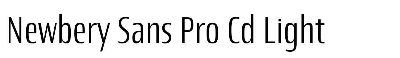 Newbery Sans Pro Cd Light